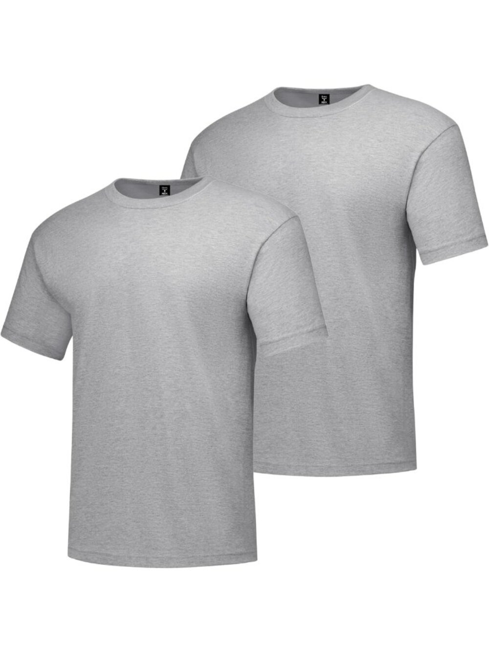Men's Cotton Crewneck T-Shirt 2-Pack, Big & Tall Sizes, Soft & Comfortable Tee